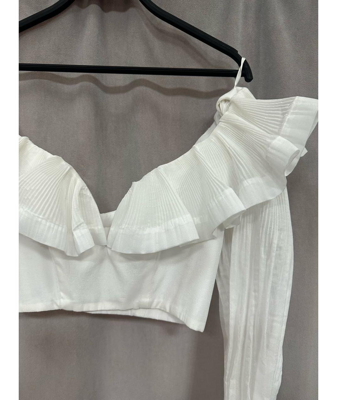 ZIMMERMANN Белая блузы, фото 4