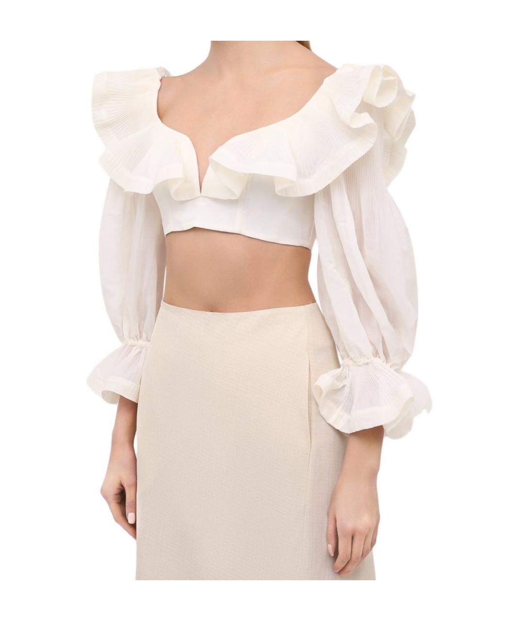 ZIMMERMANN Белая блузы, фото 2