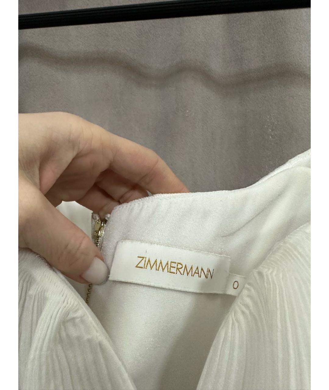 ZIMMERMANN Белая блузы, фото 5