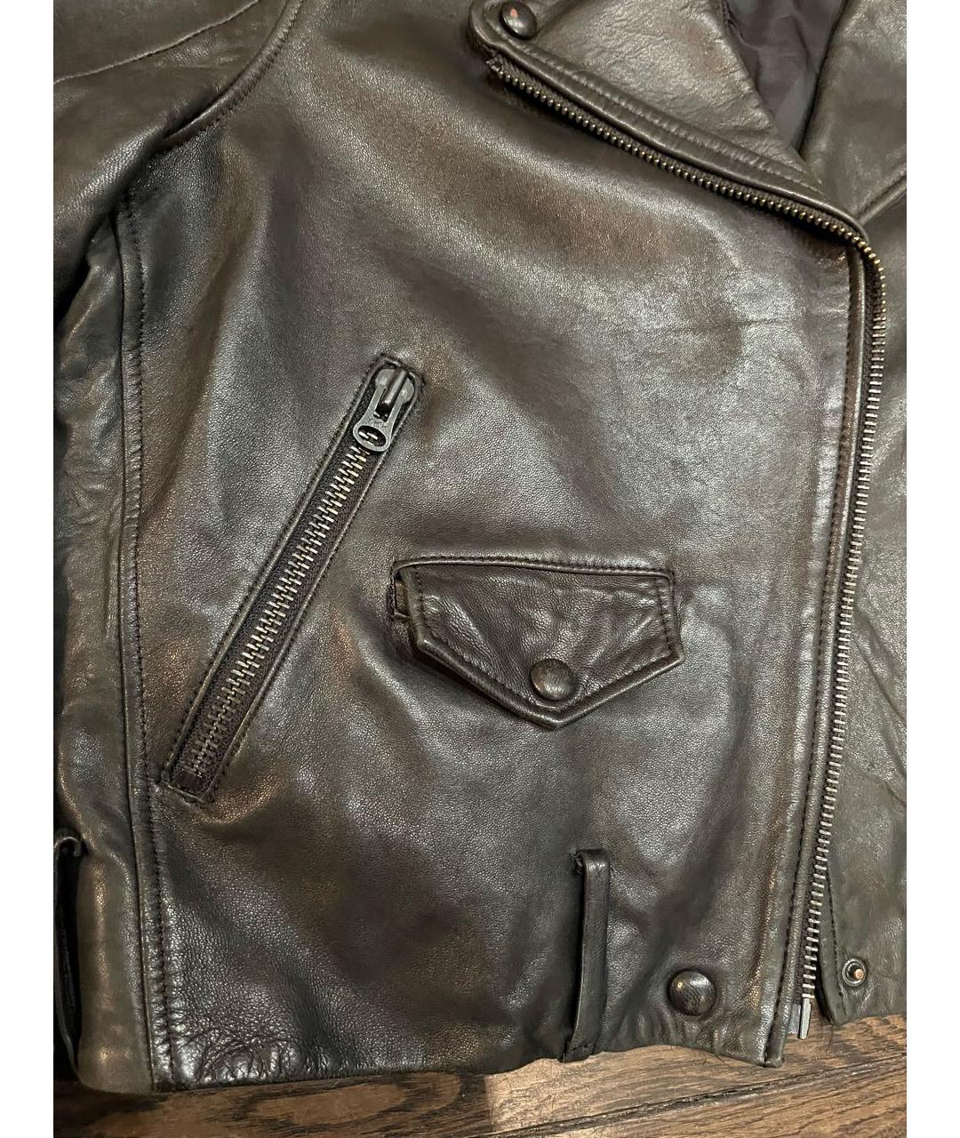 ACNE STUDIOS Черная кожаная куртка, фото 2