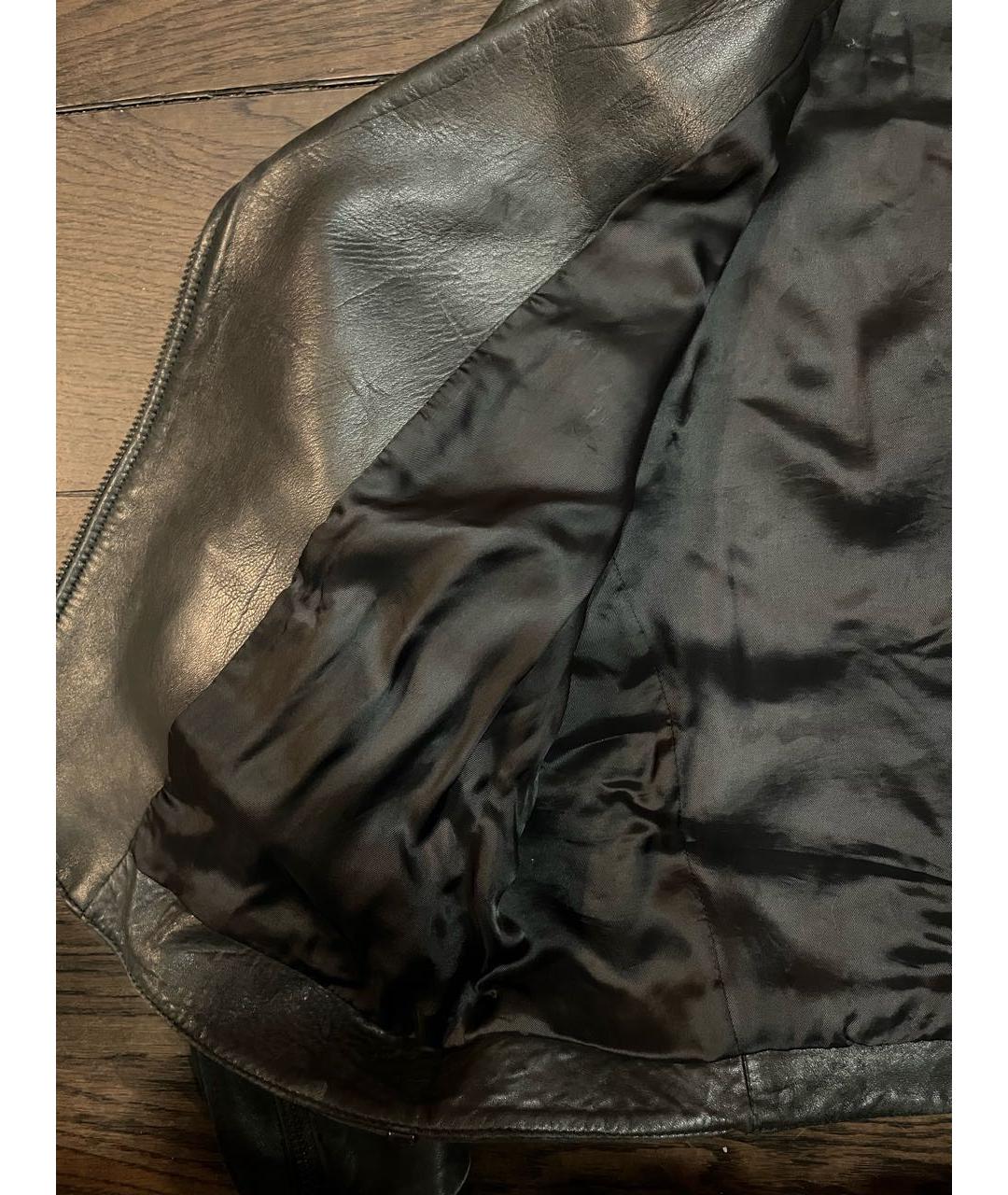 ACNE STUDIOS Черная кожаная куртка, фото 7