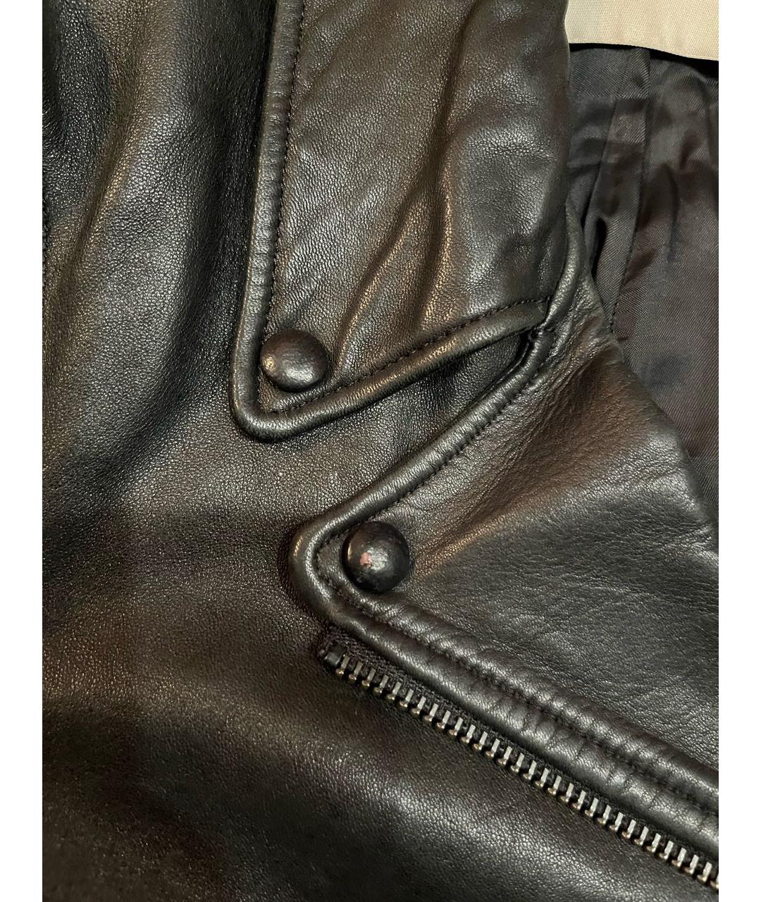 ACNE STUDIOS Черная кожаная куртка, фото 6