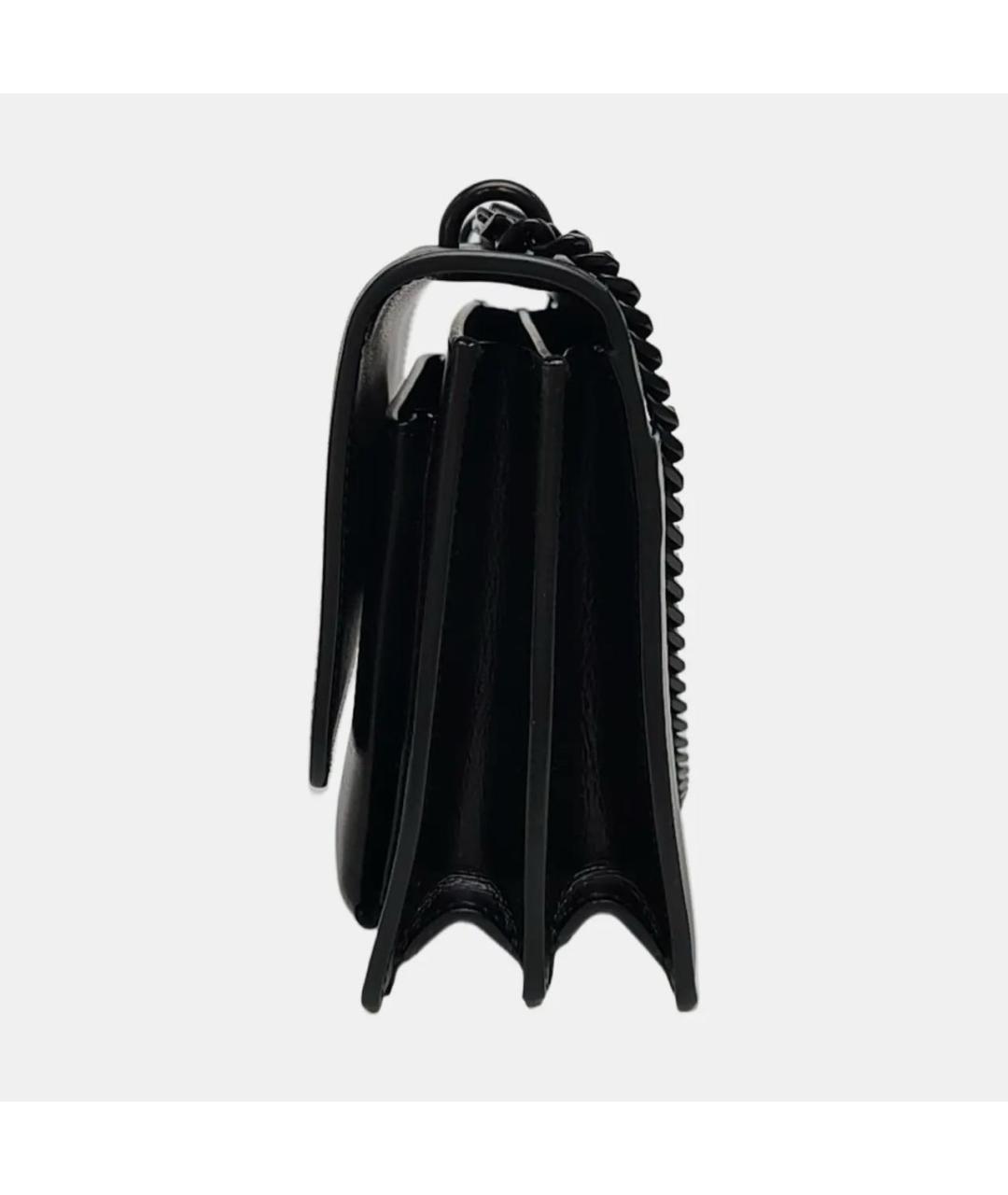 SAINT LAURENT Черная кожаная сумка через плечо, фото 2