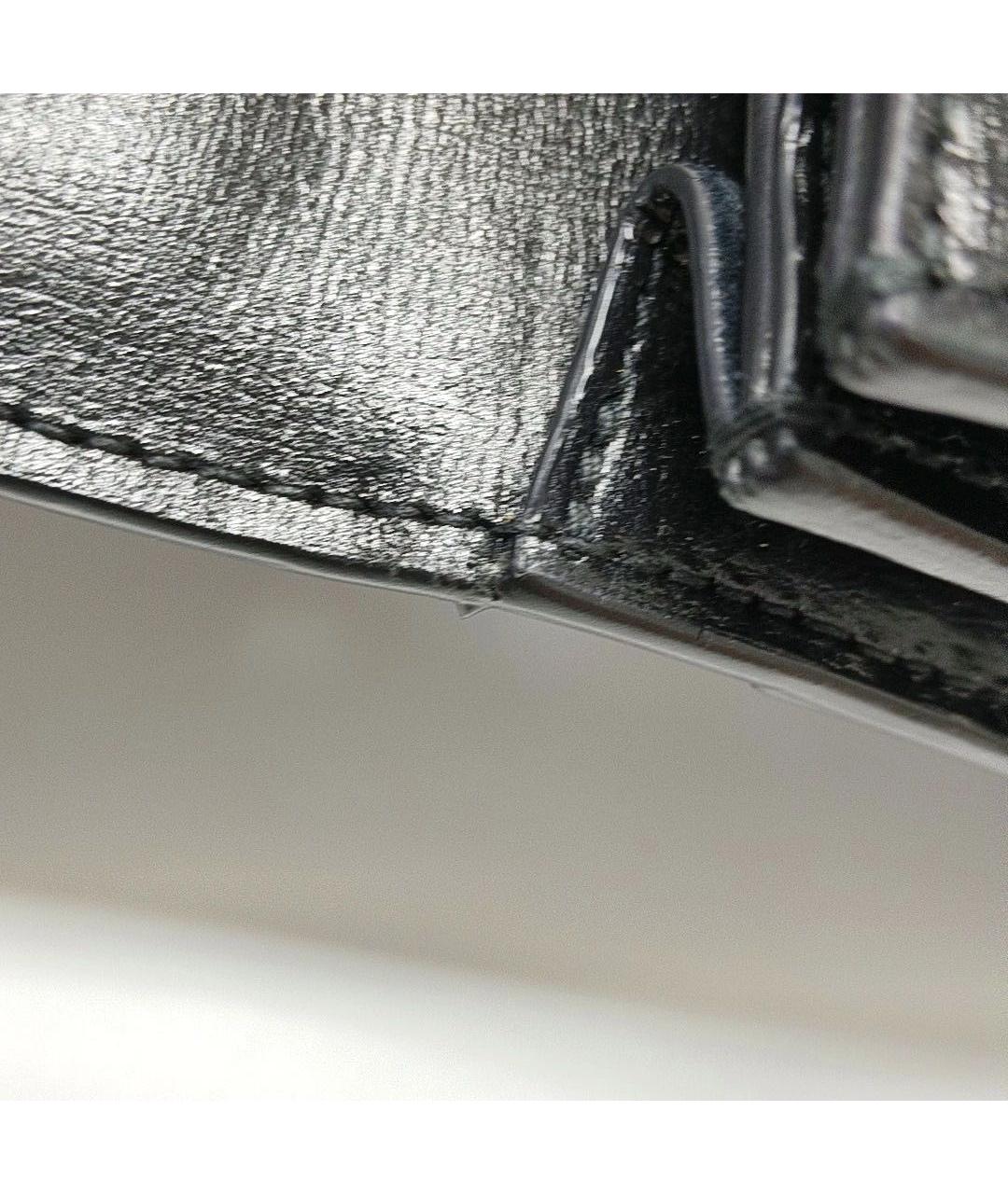 SAINT LAURENT Черная кожаная сумка через плечо, фото 6