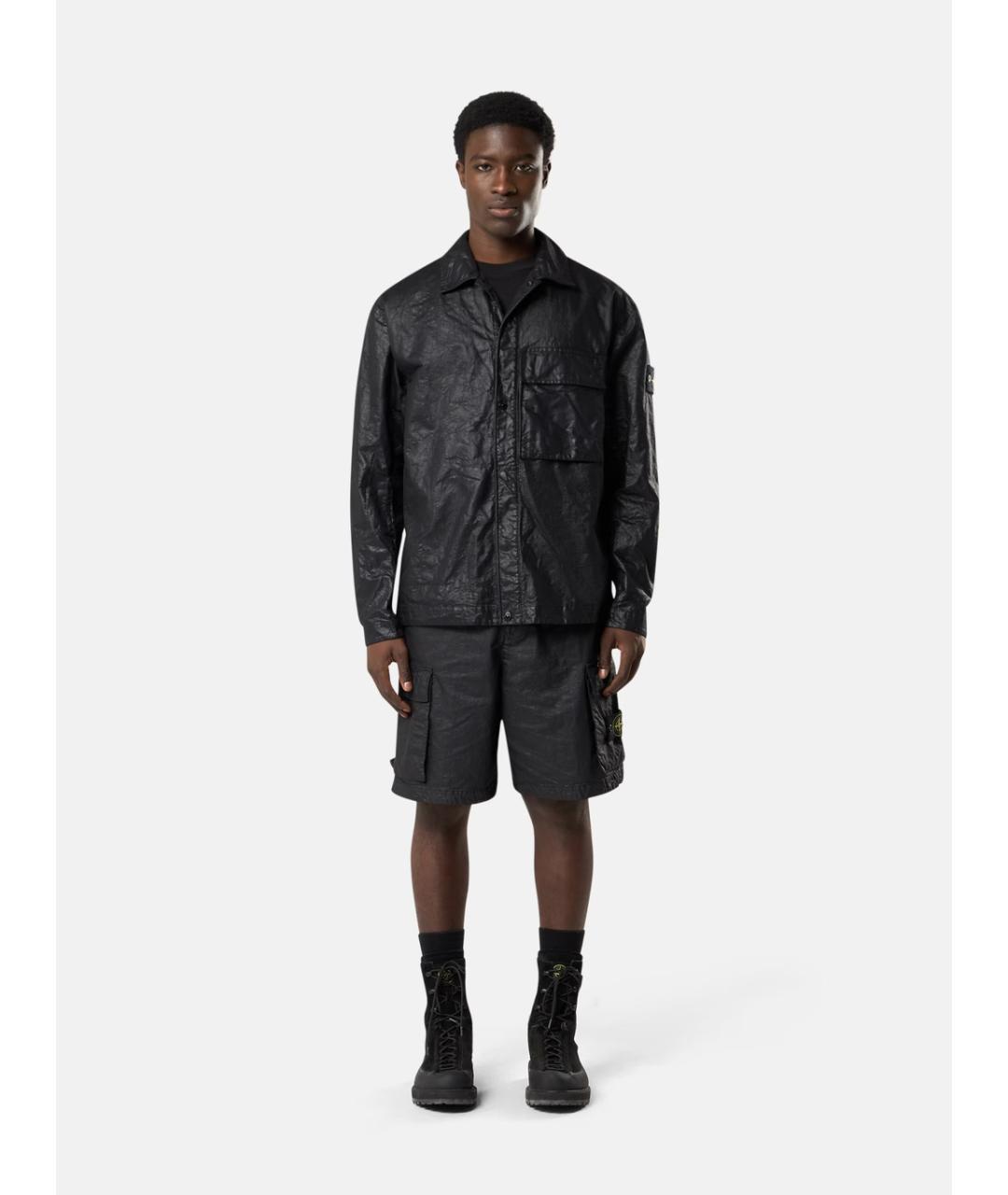 STONE ISLAND Черная куртка, фото 2