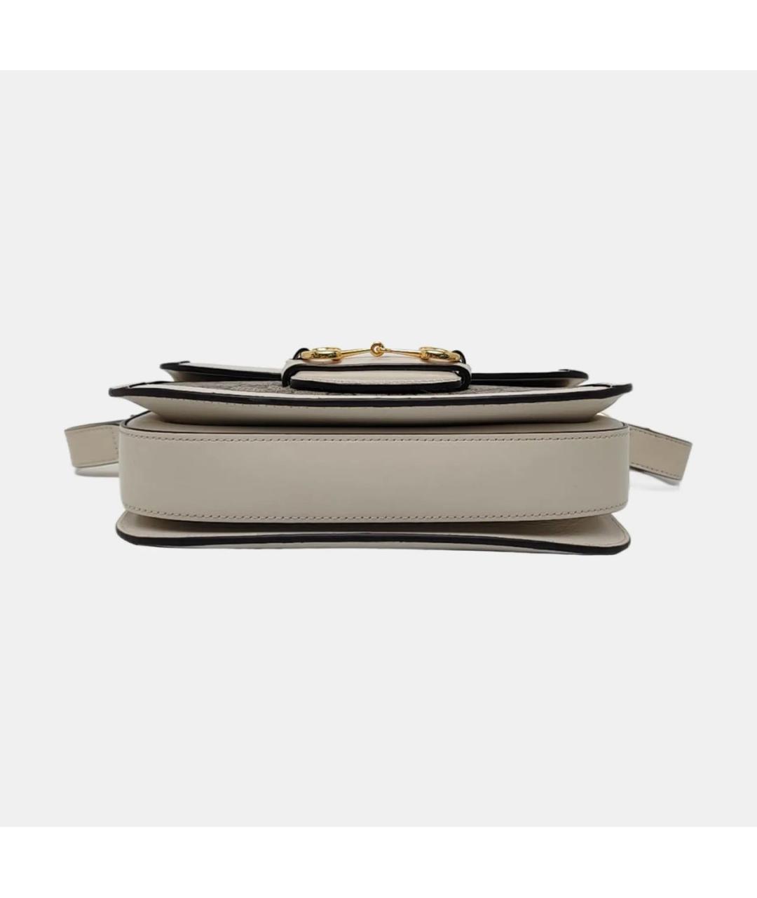 GUCCI Бежевая тканевая сумка через плечо, фото 4