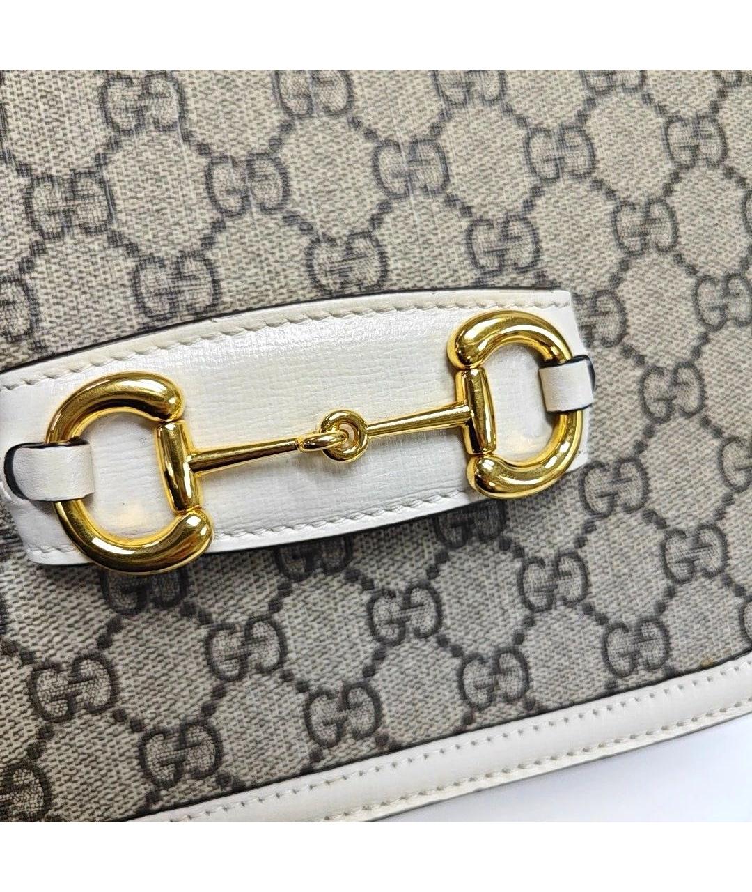 GUCCI Бежевая тканевая сумка через плечо, фото 7