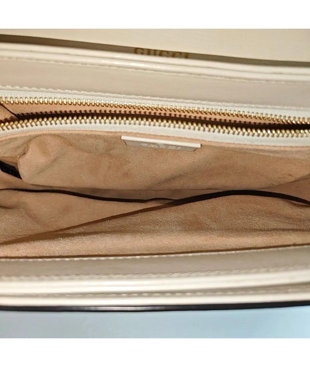 GUCCI Бежевая тканевая сумка через плечо, фото 5