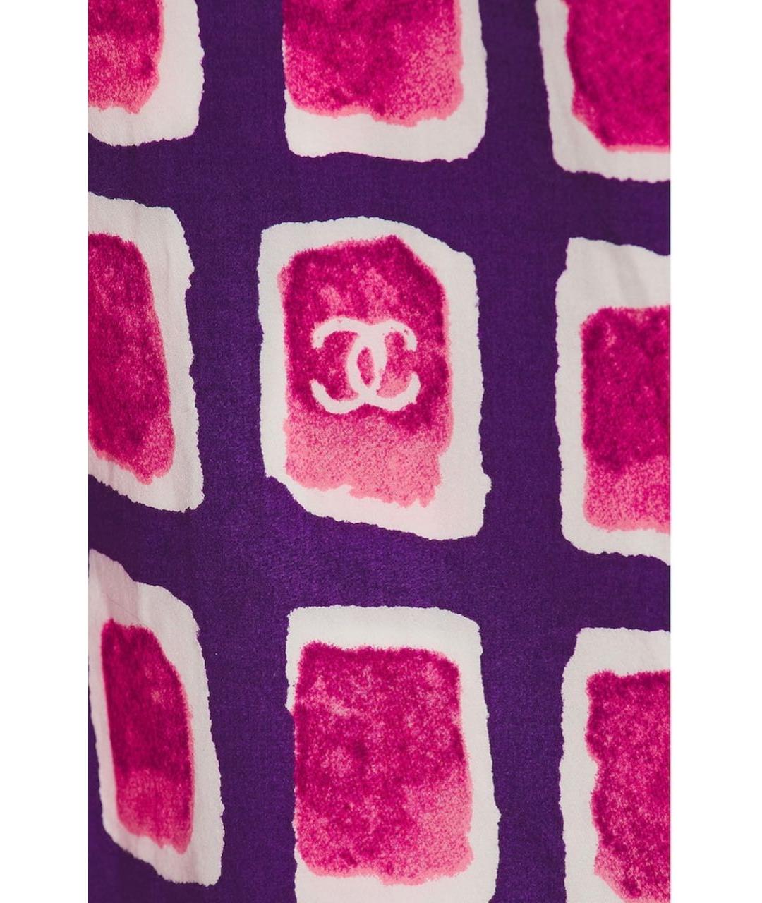 CHANEL Розовое хлопковое повседневное платье, фото 4