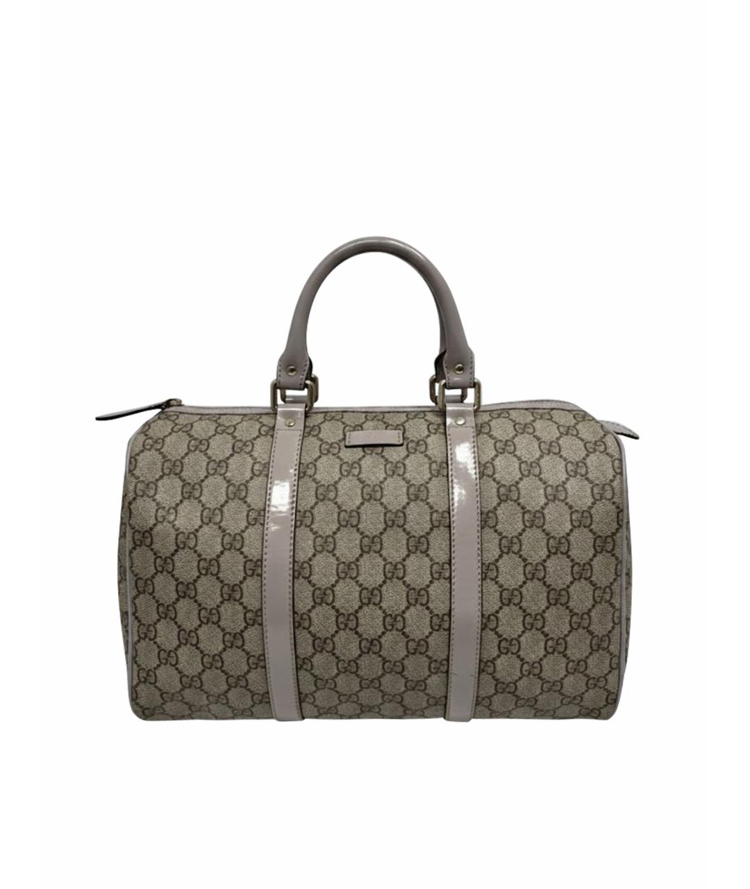 GUCCI Бежевая кожаная сумка с короткими ручками, фото 1