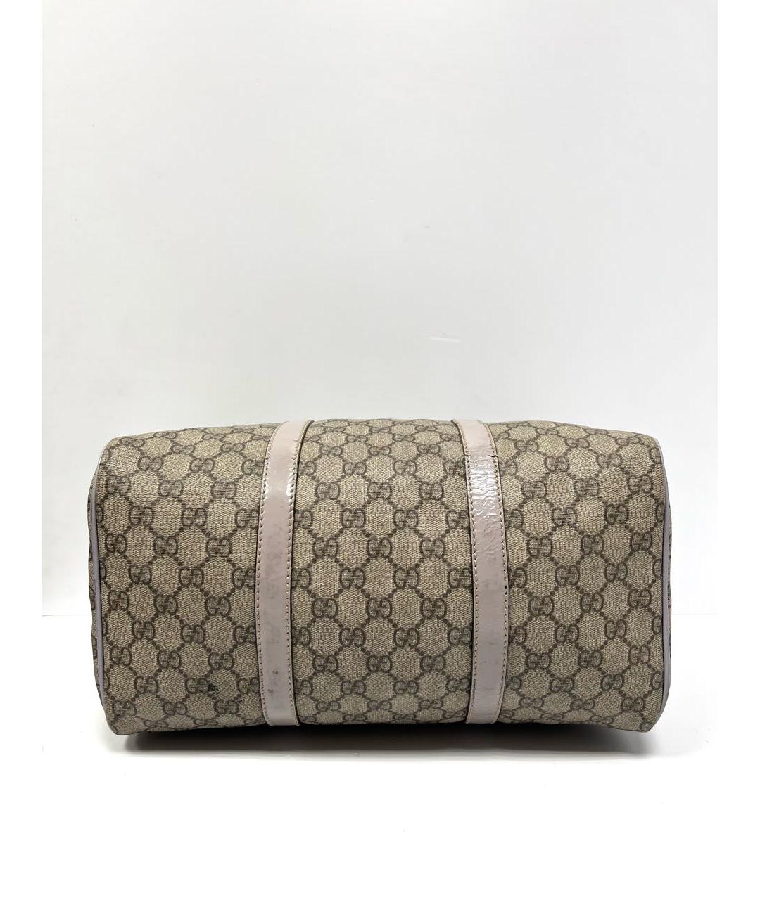 GUCCI Бежевая кожаная сумка с короткими ручками, фото 8