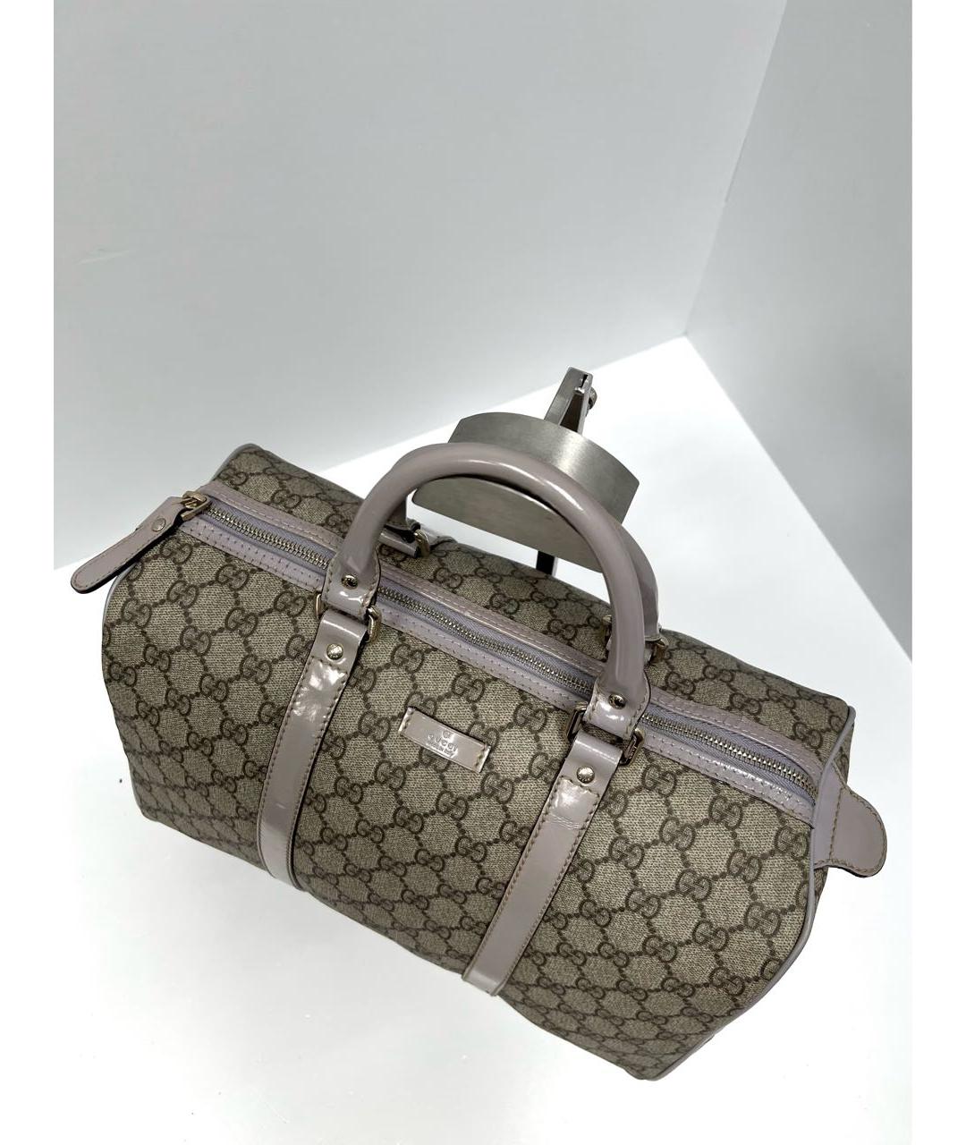 GUCCI Бежевая кожаная сумка с короткими ручками, фото 4