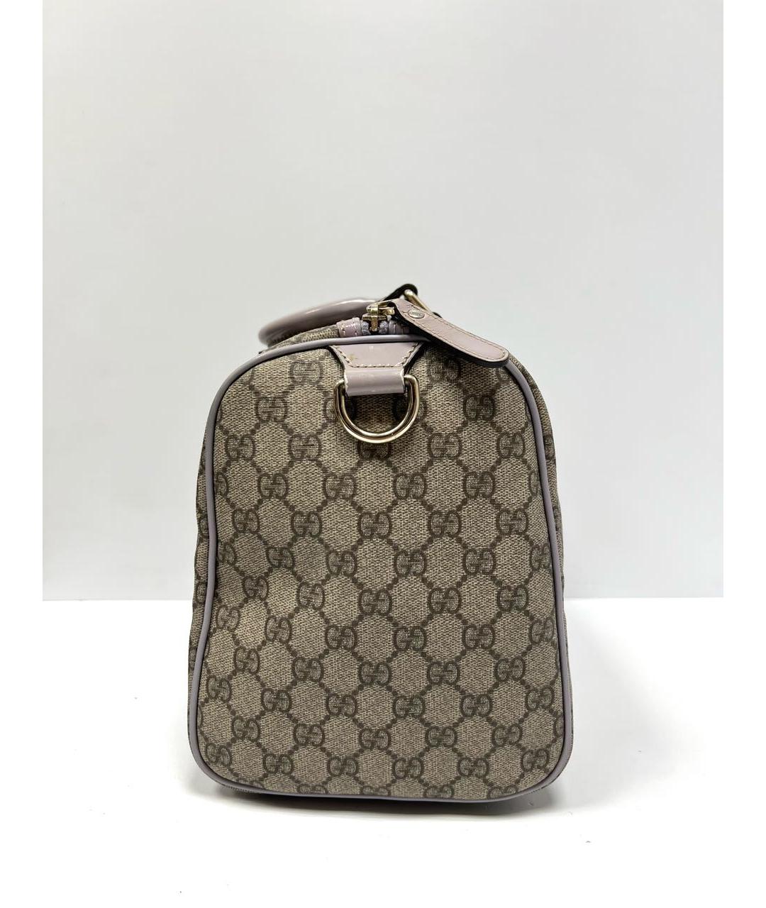 GUCCI Бежевая кожаная сумка с короткими ручками, фото 7