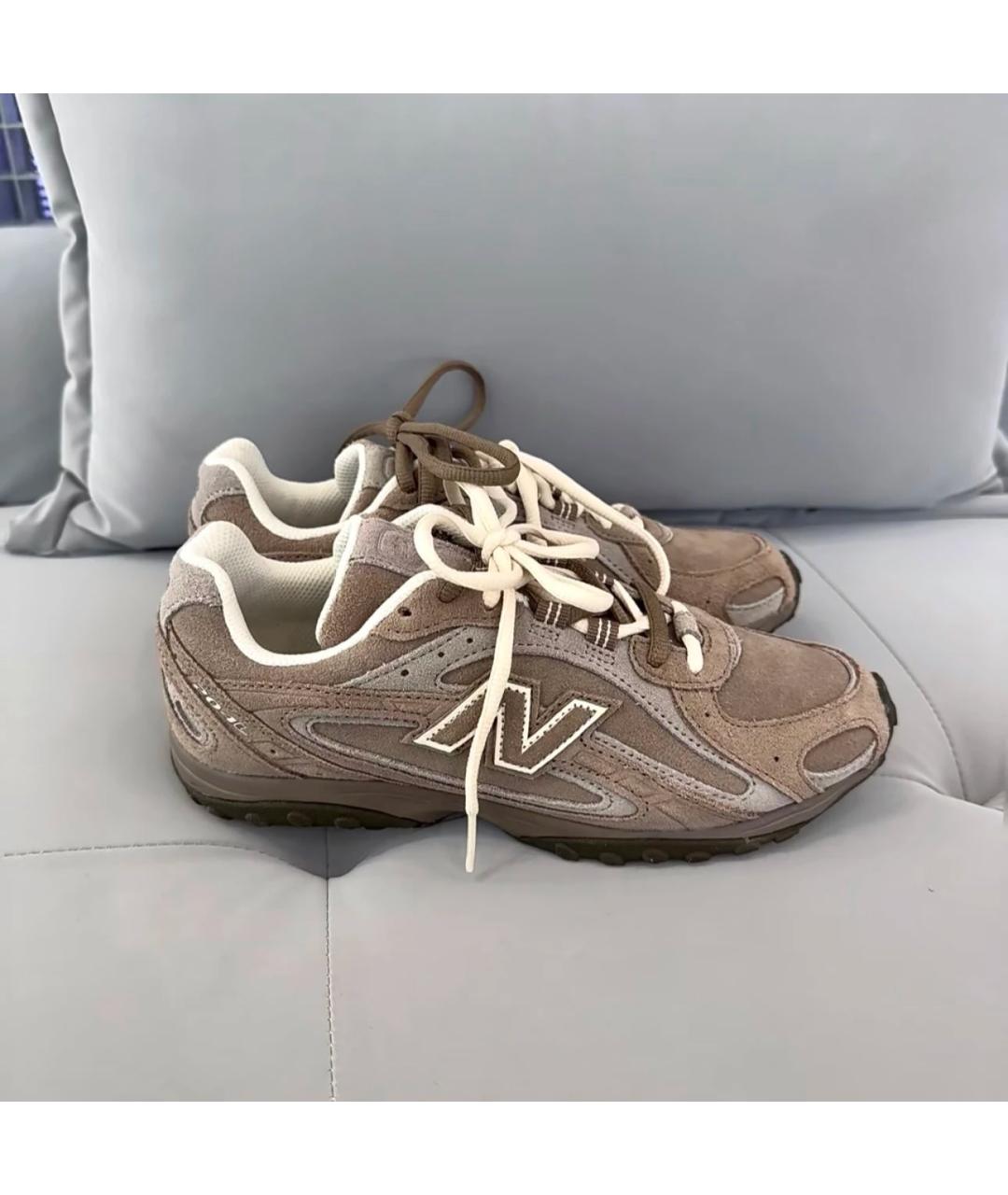 NEW BALANCE Коричневые замшевые кроссовки, фото 5