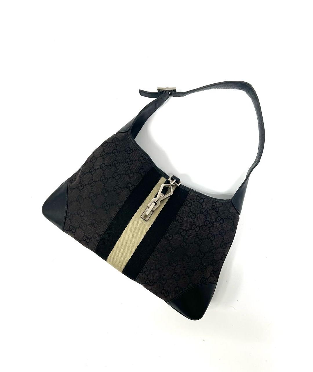 GUCCI Коричневая кожаная сумка с короткими ручками, фото 3