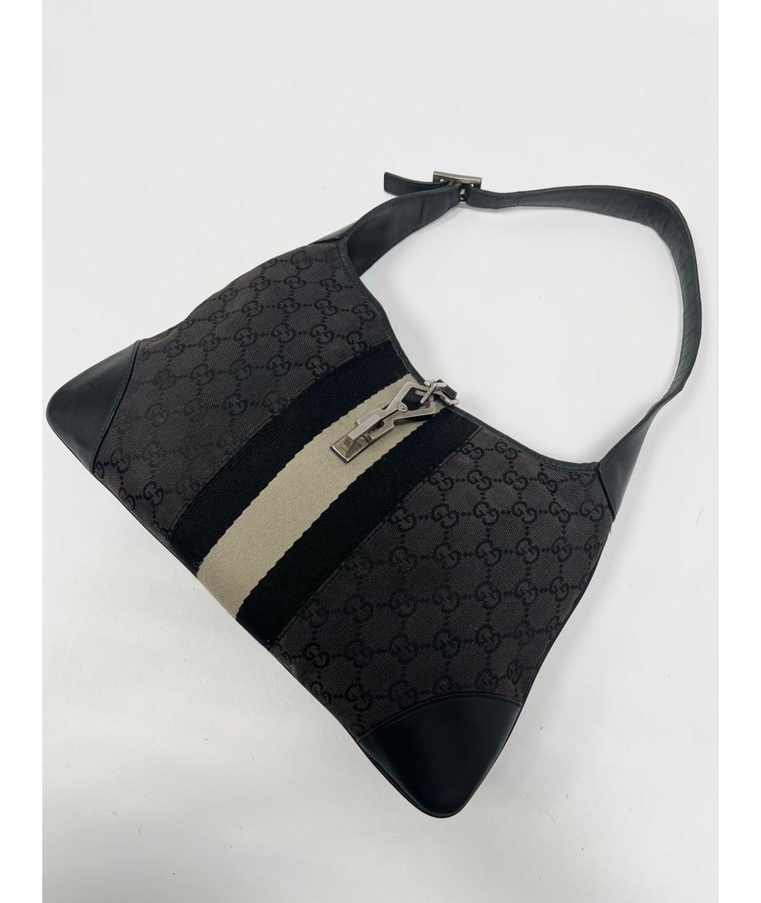 GUCCI Коричневая кожаная сумка с короткими ручками, фото 4