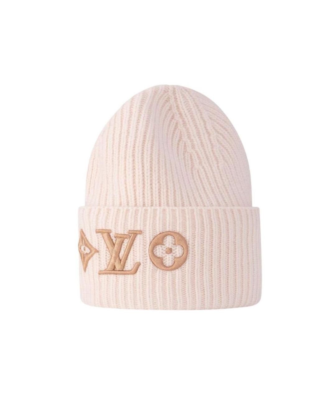 LOUIS VUITTON Розовая шерстяная шапка, фото 1