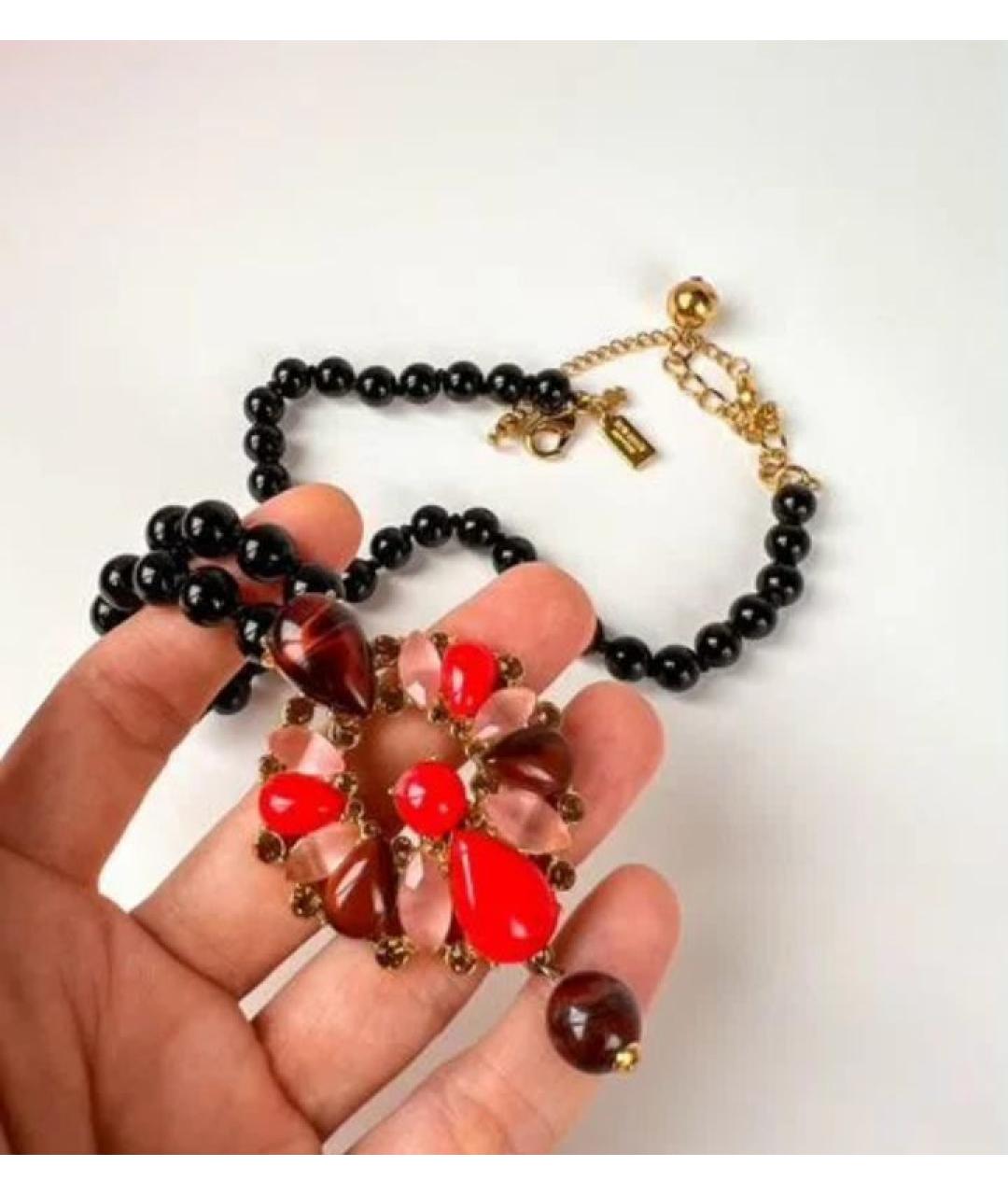 KATE SPADE Красное металлическое колье, фото 4