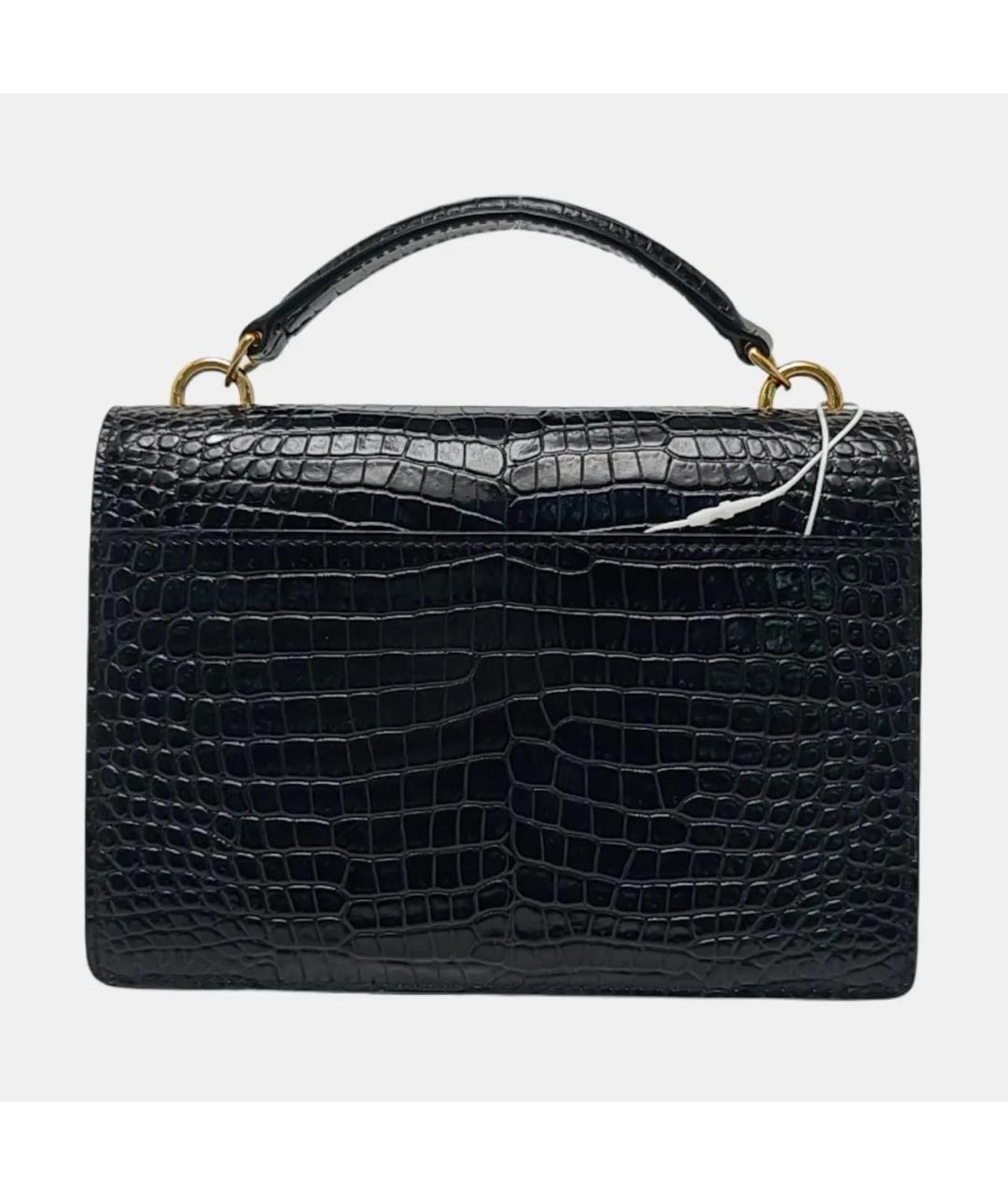 SAINT LAURENT Черная кожаная сумка через плечо, фото 4