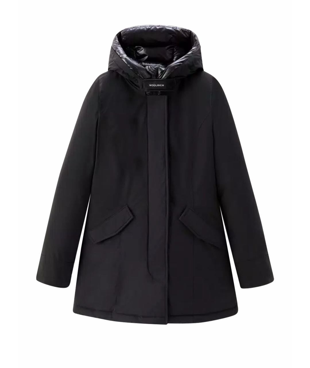 WOOLRICH Черная полиэстеровая парка, фото 1