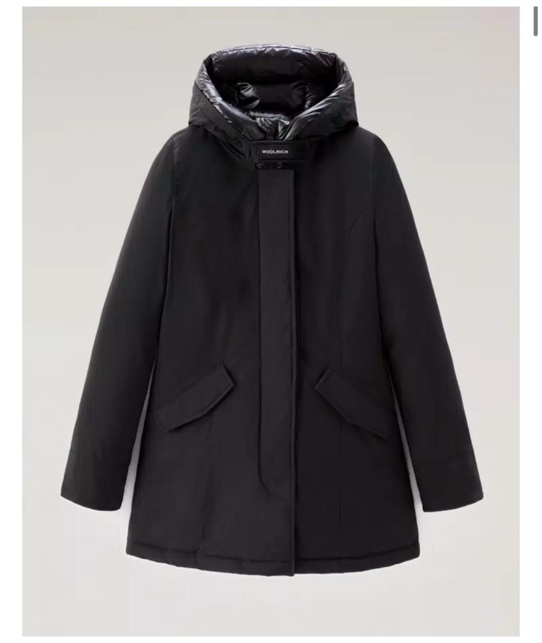 WOOLRICH Черная полиэстеровая парка, фото 6