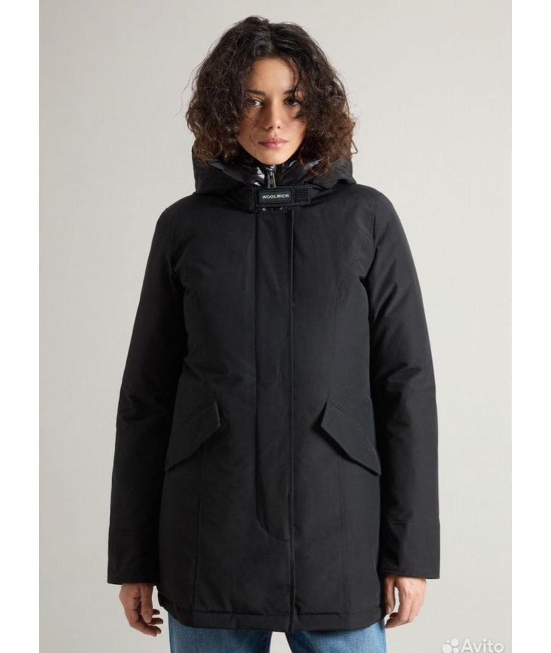 WOOLRICH Черная полиэстеровая парка, фото 2