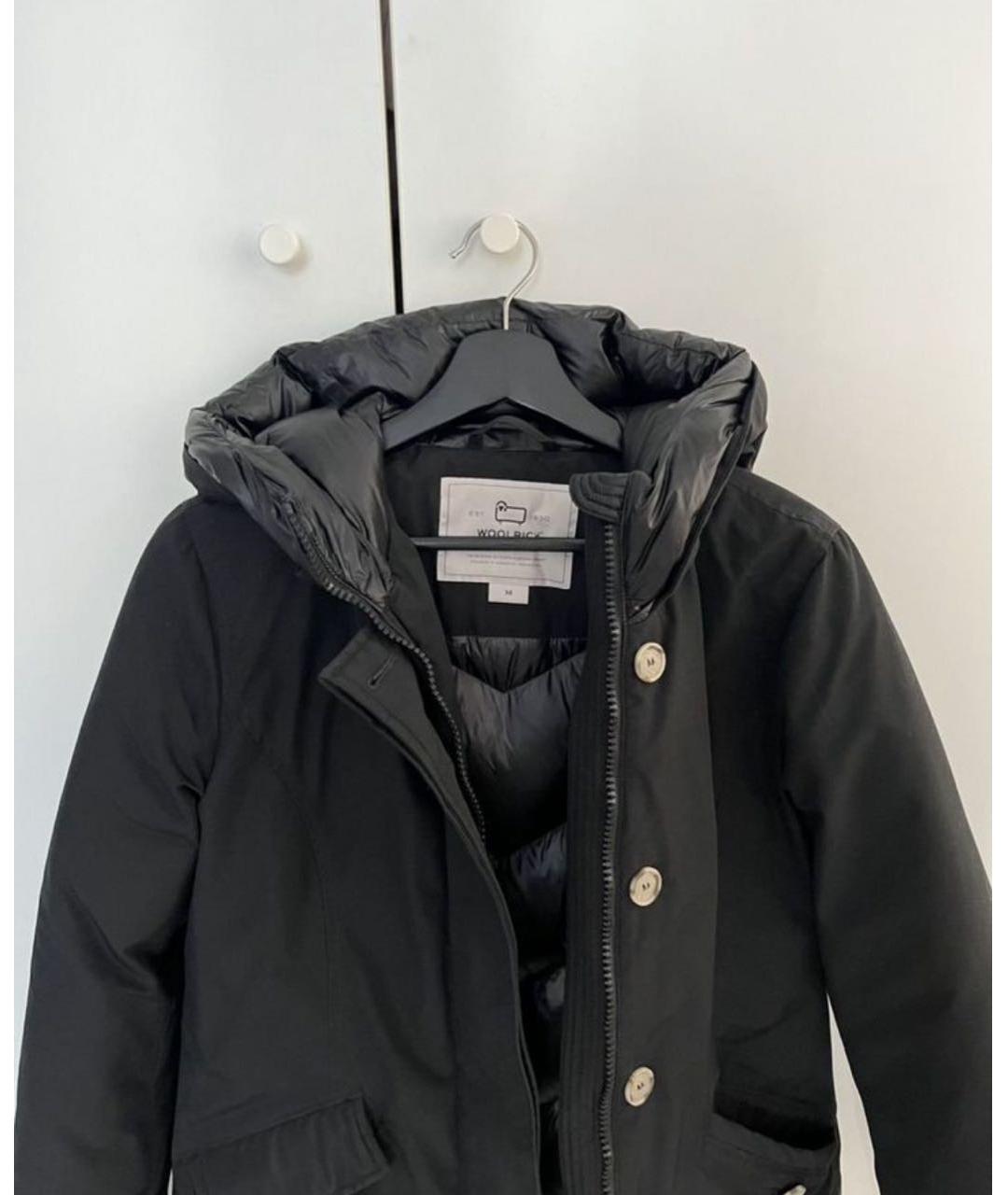 WOOLRICH Черная полиэстеровая парка, фото 5