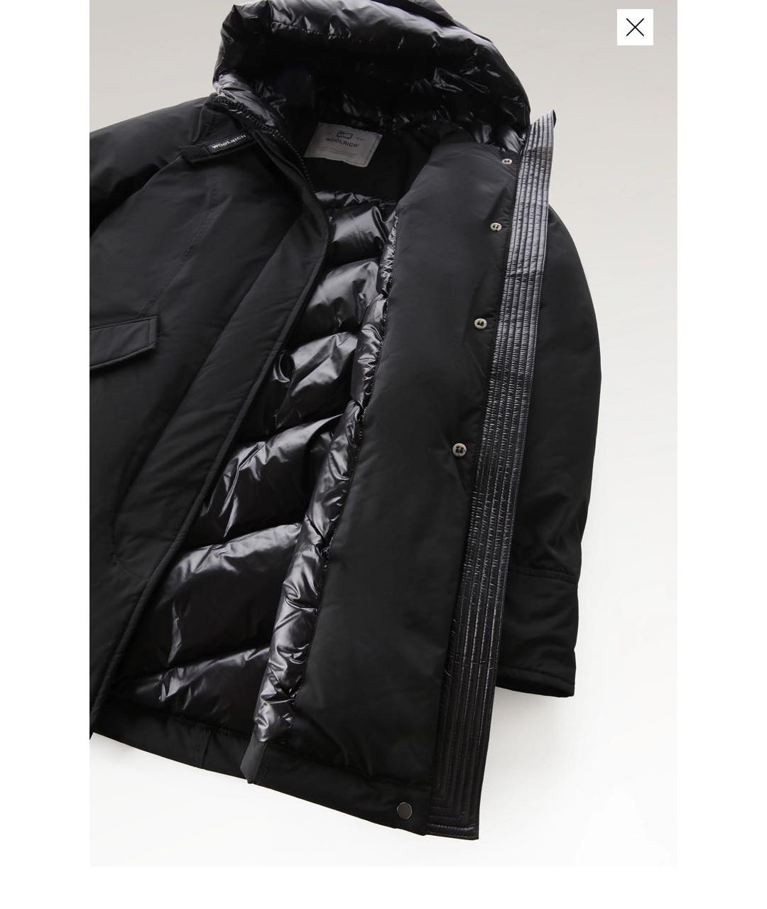 WOOLRICH Черная полиэстеровая парка, фото 3