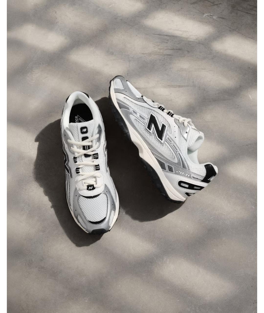 NEW BALANCE Серебряные синтетические кроссовки, фото 8