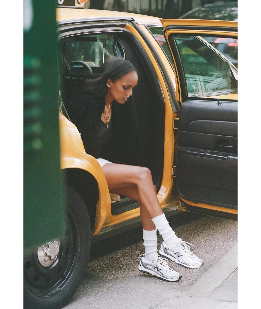 NEW BALANCE Серебряные синтетические кроссовки, фото 7