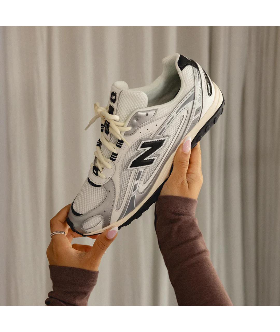 NEW BALANCE Серебряные синтетические кроссовки, фото 4