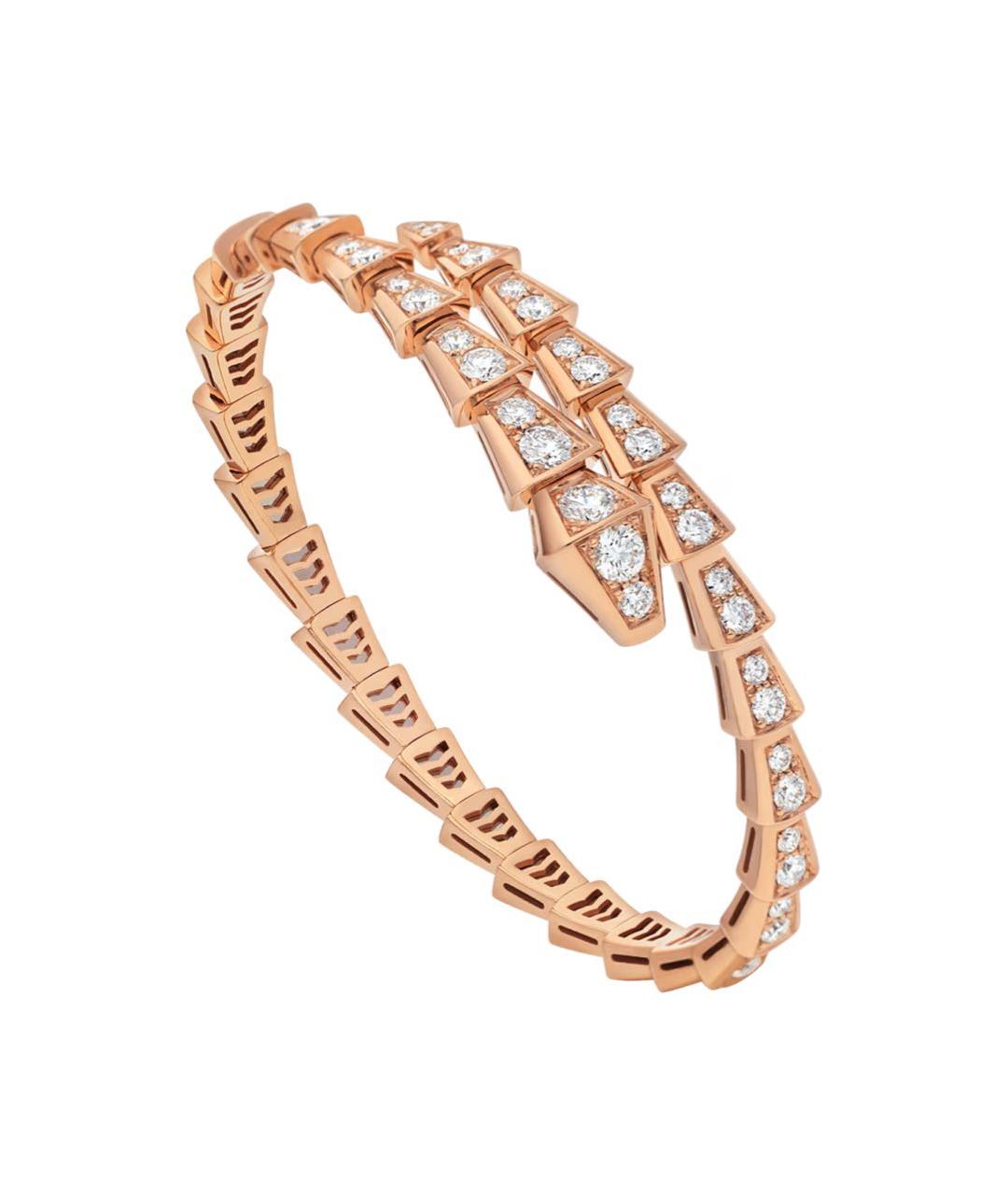 BVLGARI Бежевый браслет из розового золота, фото 3