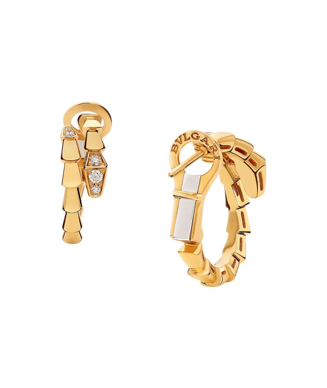 BVLGARI Желтые серьги из желтого золота, фото 3