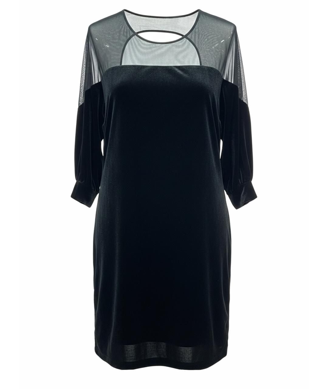 ACNE STUDIOS Черное бархатное коктейльное платье, фото 1