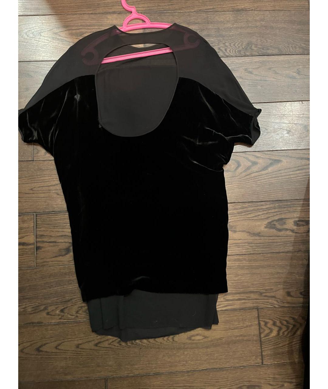 ACNE STUDIOS Черное бархатное коктейльное платье, фото 4