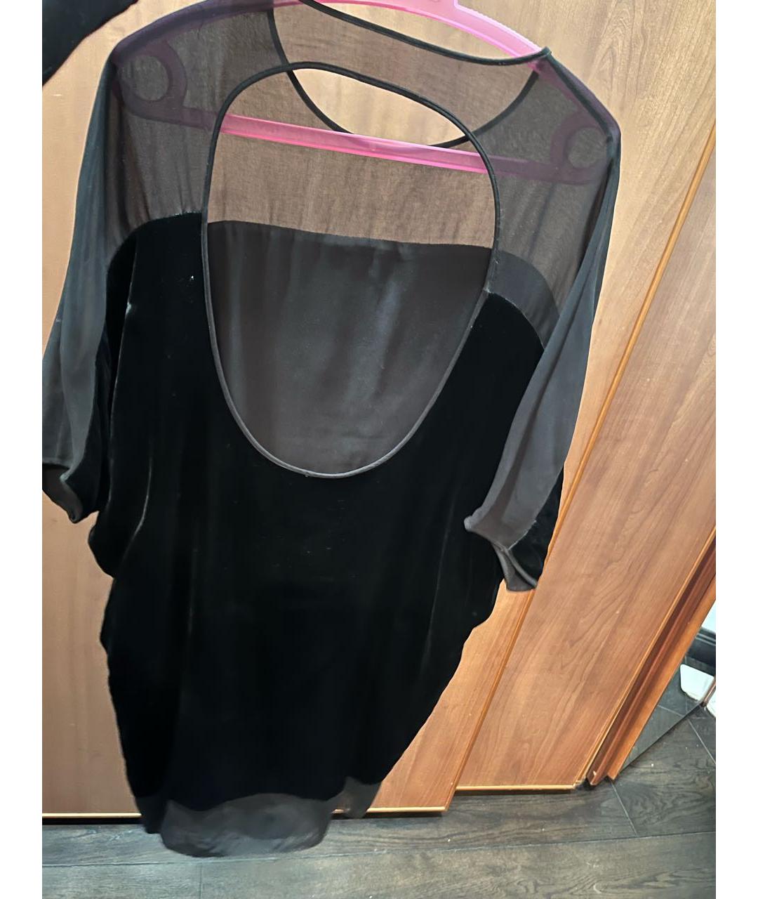 ACNE STUDIOS Черное бархатное коктейльное платье, фото 3