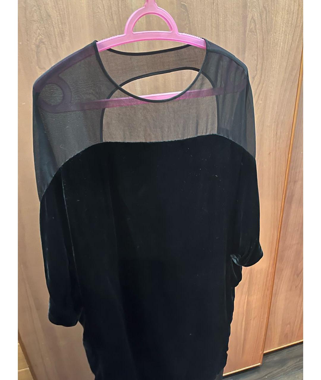 ACNE STUDIOS Черное бархатное коктейльное платье, фото 2