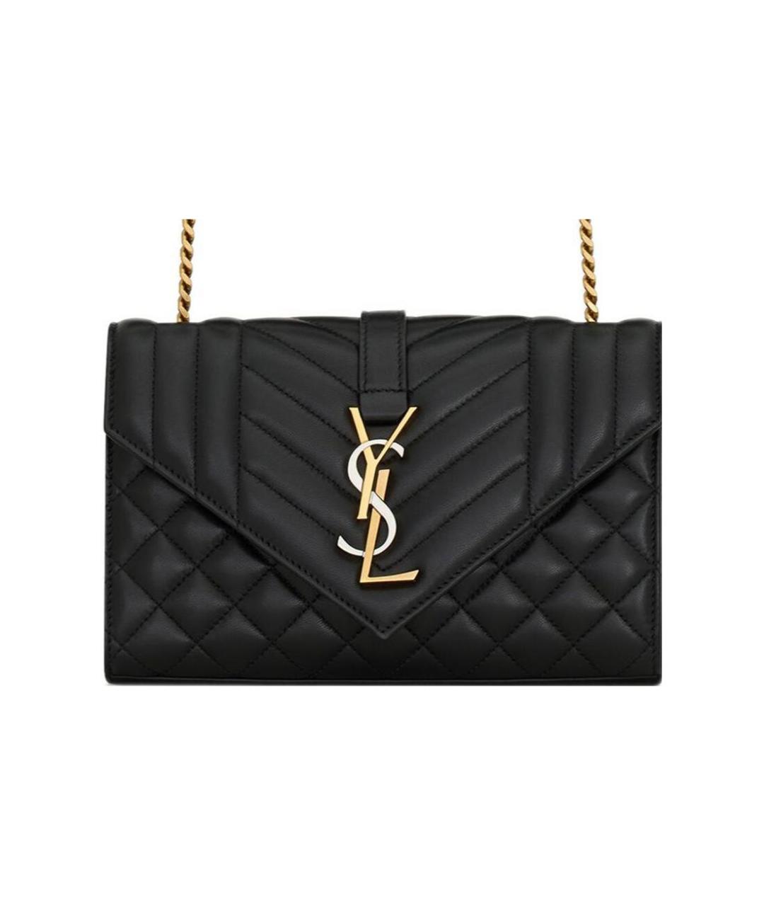 SAINT LAURENT Черная сумка через плечо, фото 2