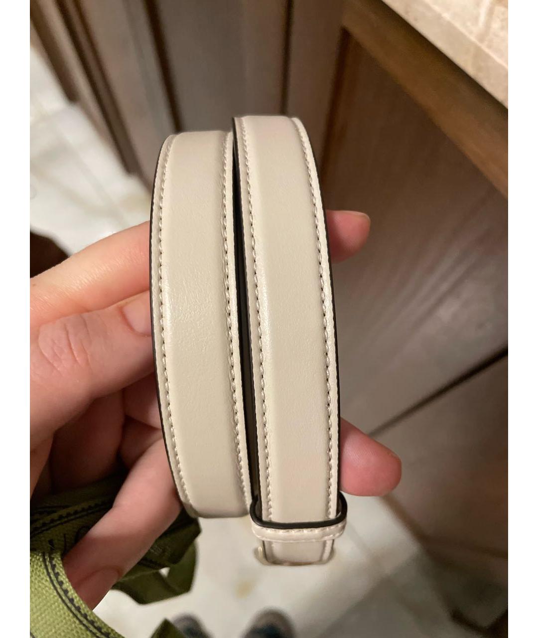 GUCCI Белый кожаный ремень, фото 5
