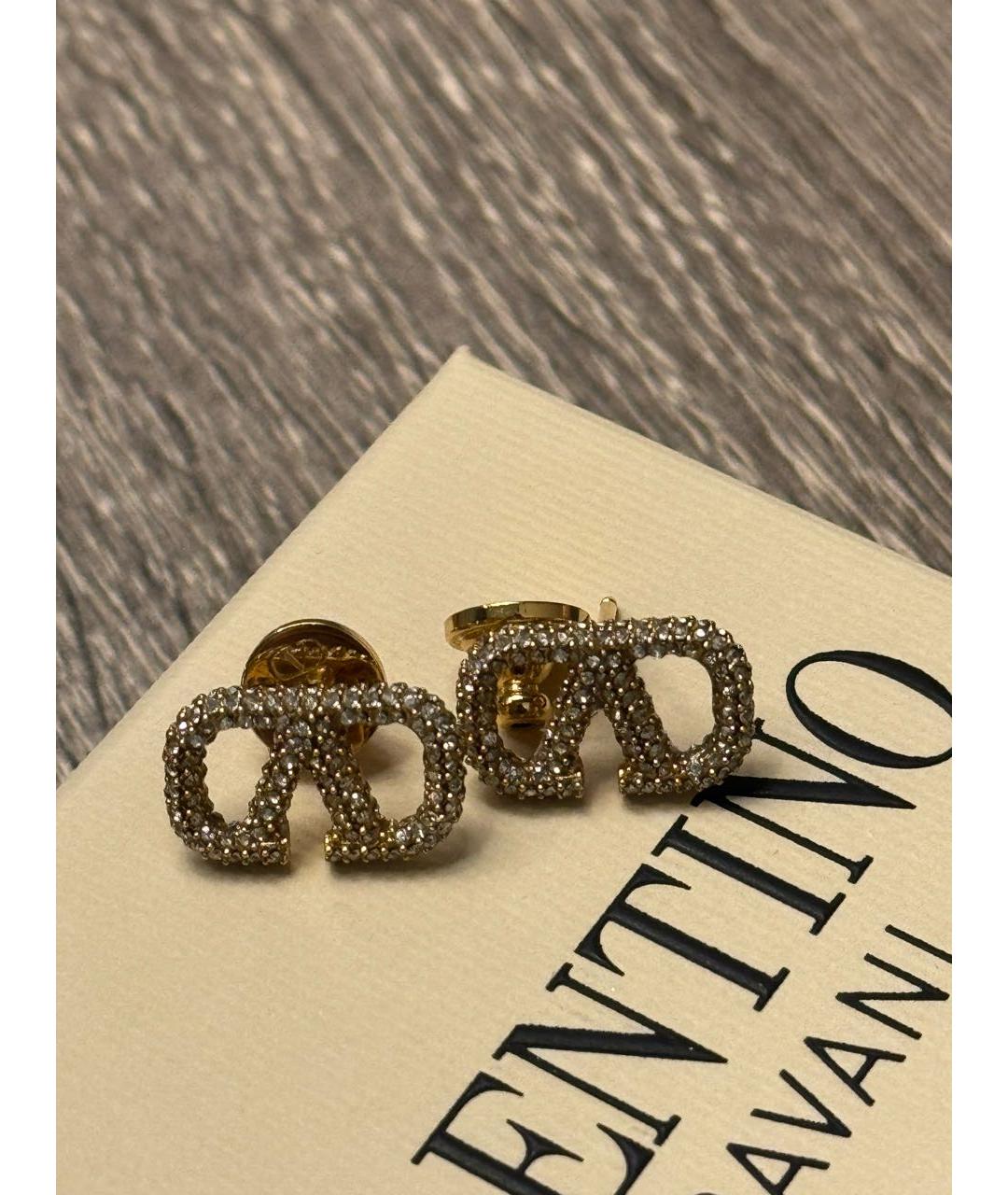 VALENTINO Золотые латунные серьги, фото 8