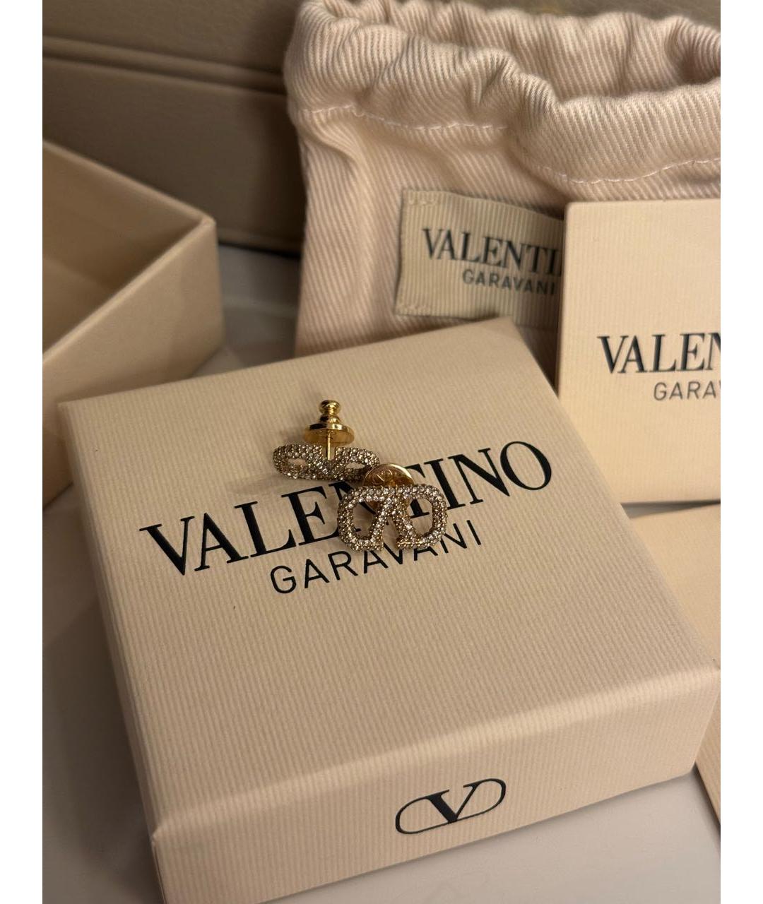 VALENTINO Золотые латунные серьги, фото 6