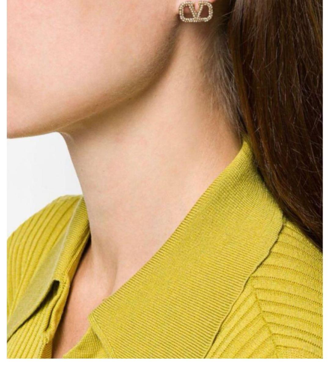 VALENTINO Золотые латунные серьги, фото 4