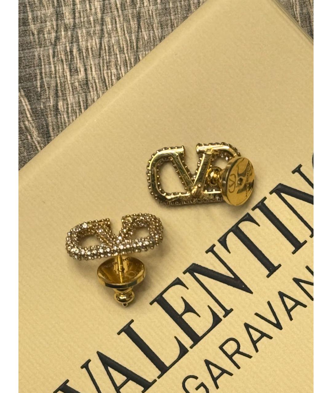 VALENTINO Золотые латунные серьги, фото 7