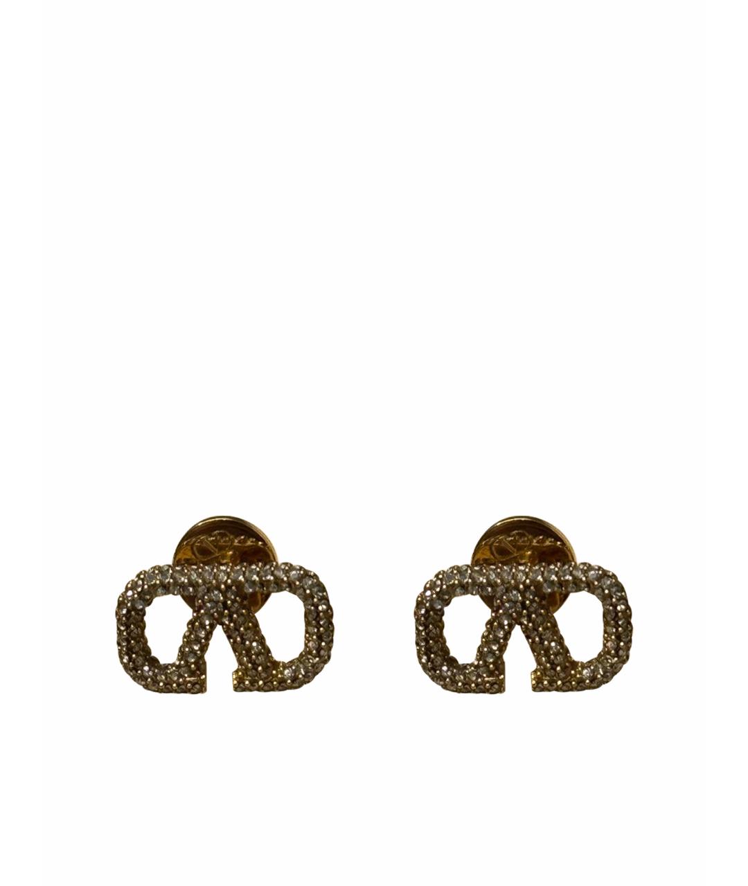 VALENTINO Золотые латунные серьги, фото 1