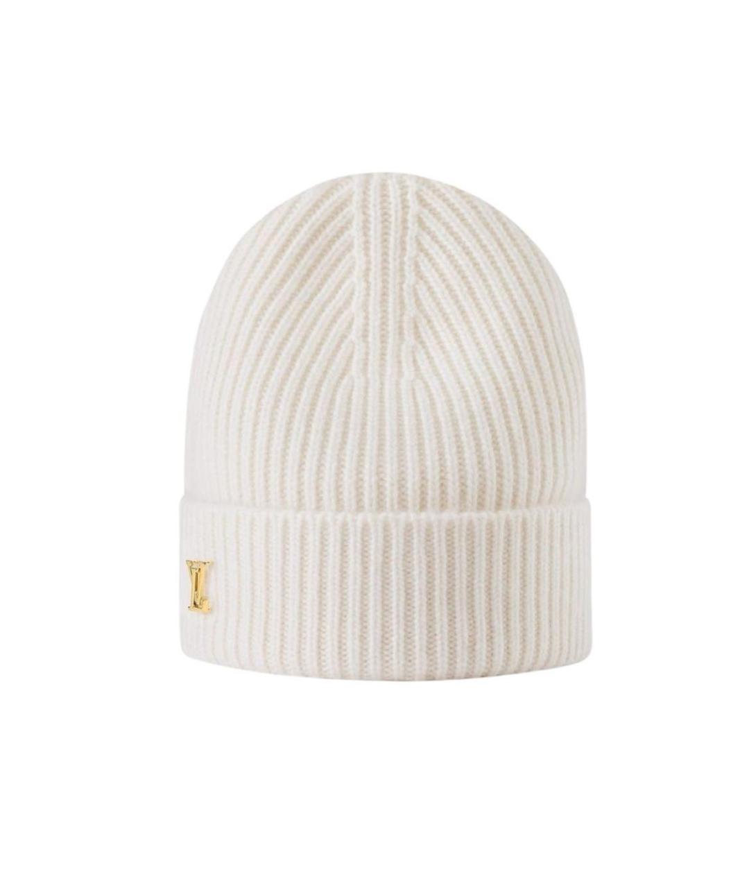 LOUIS VUITTON Белая кашемировая шапка, фото 1