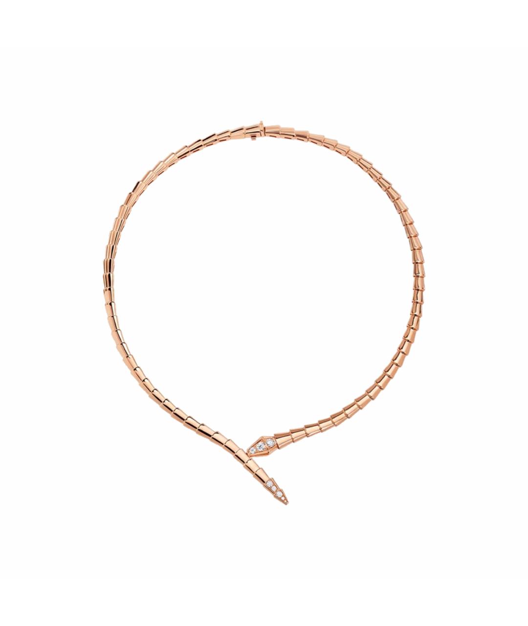 BVLGARI Бежевое колье из розового золота, фото 1