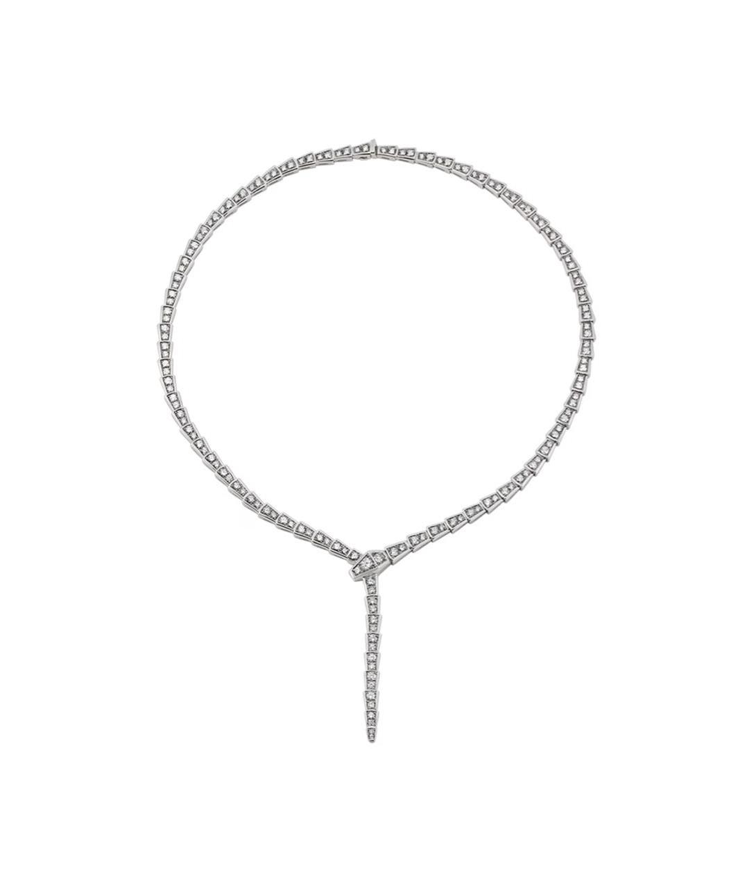 BVLGARI Серебряное колье из белого золота, фото 3