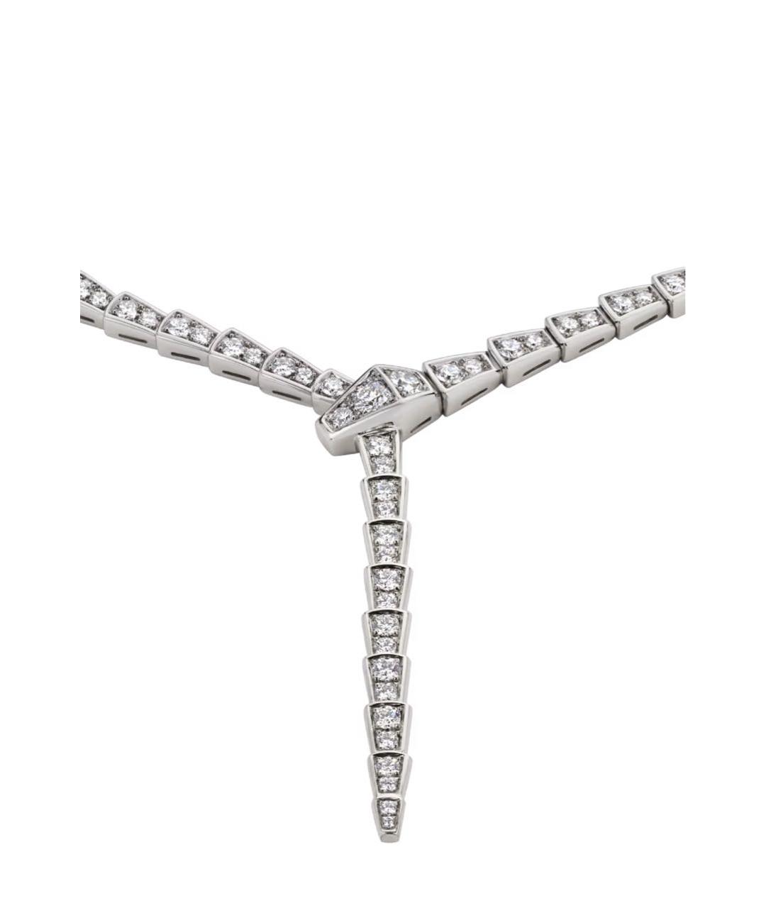 BVLGARI Серебряное колье из белого золота, фото 2