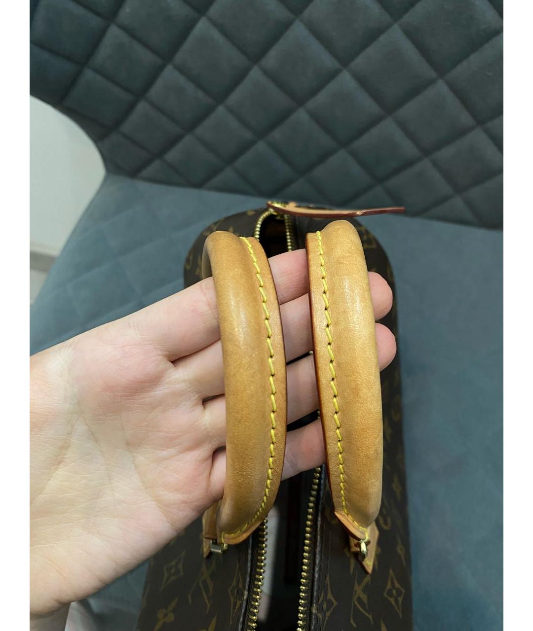 LOUIS VUITTON Коричневая сумка с короткими ручками, фото 7