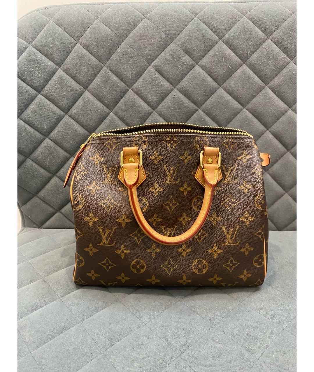 LOUIS VUITTON Коричневая сумка с короткими ручками, фото 8